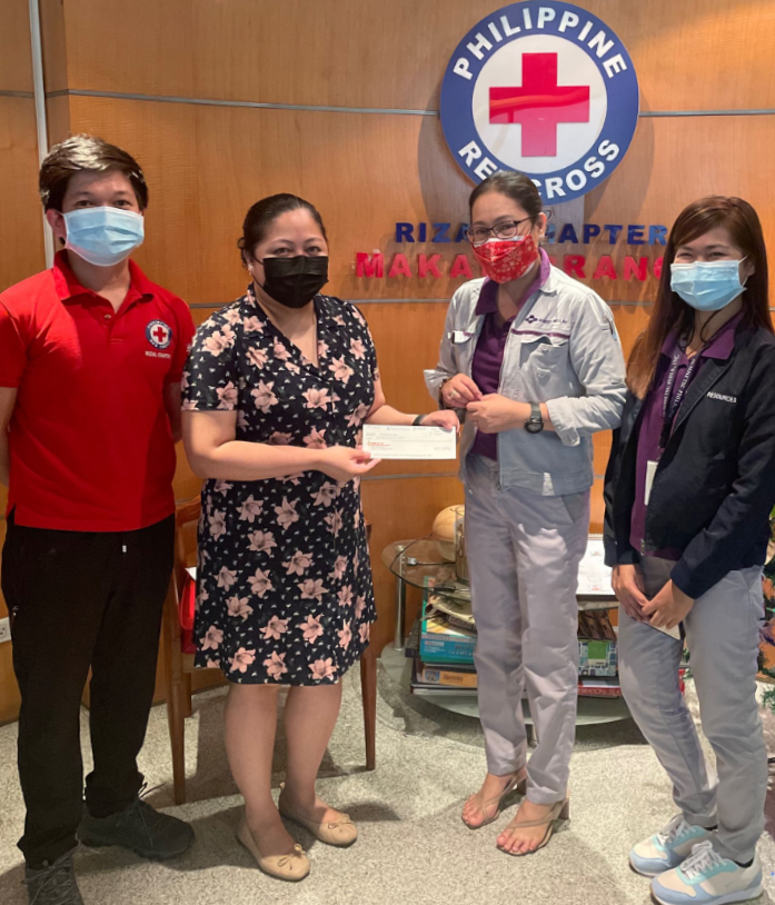 Donation to Red Cross